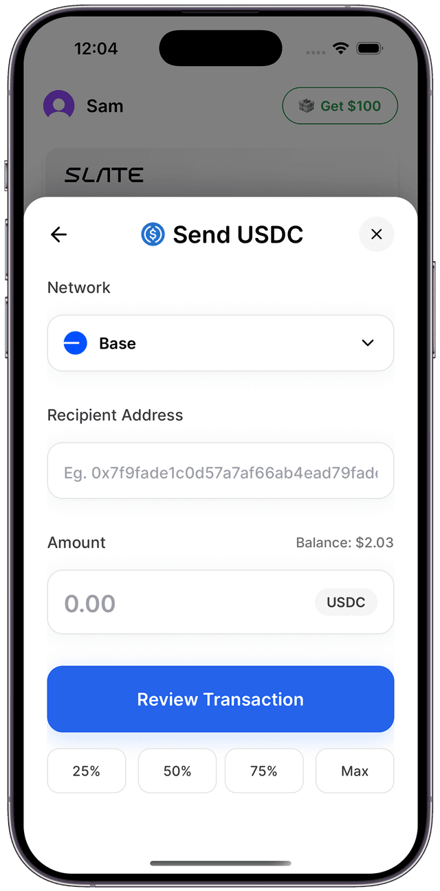 Send money at the speed of thought.